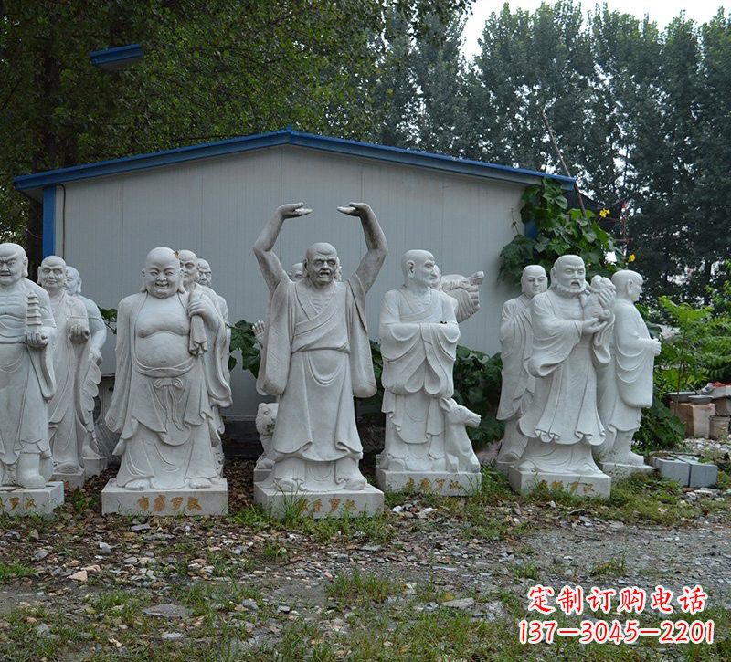 合肥大理石罗汉雕塑,高贵雅致
