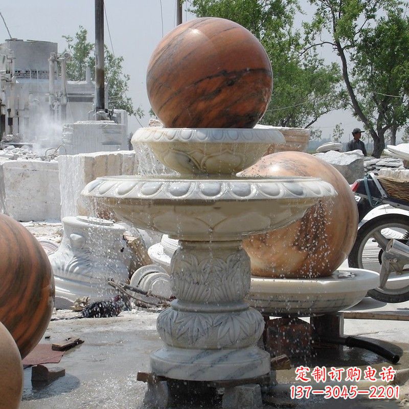 合肥大理石石雕风水球精美绝伦的雕塑艺术