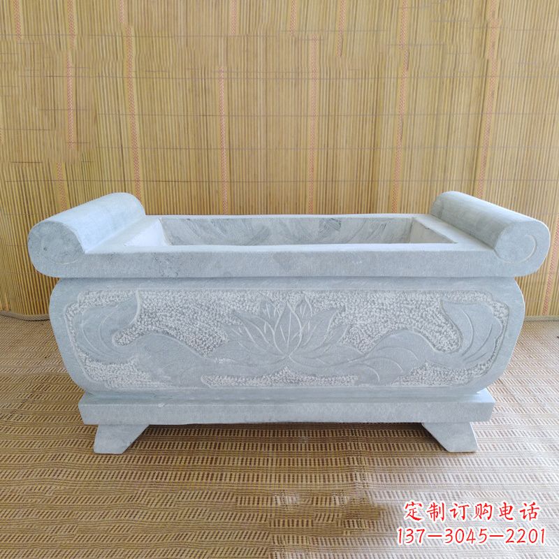 合肥精美大理石石雕香炉雕塑