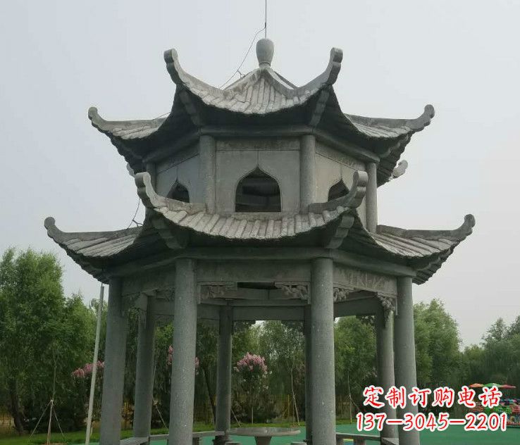 合肥精美大理石凉亭石雕