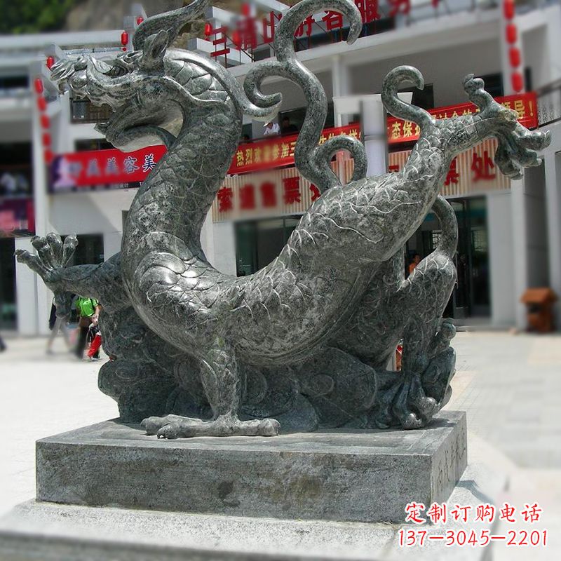 合肥传统的象征——大理石青龙雕塑
