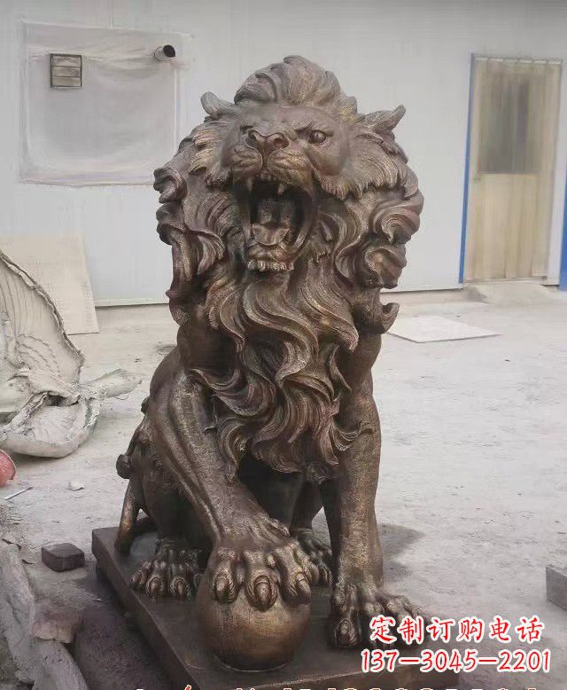 合肥大理石狮子雕塑，演绎优雅狮子魅力