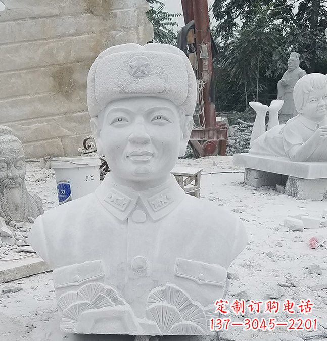 合肥大理石校园雷锋头像雕塑