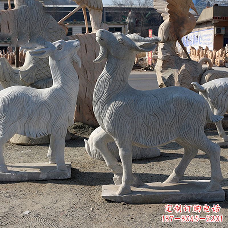 合肥大理石精美羊雕塑