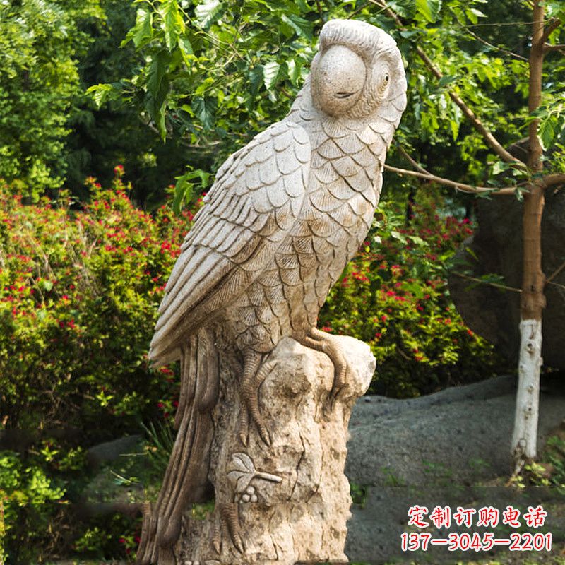 合肥大理石鹦鹉雕塑,完美点缀生活空间