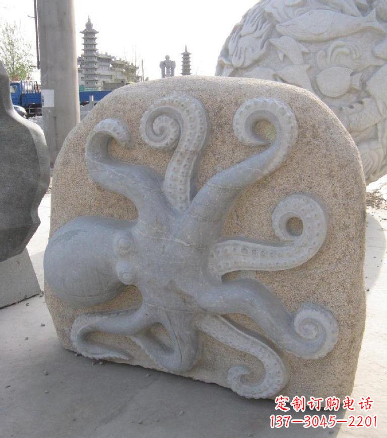 合肥精美大理石章鱼雕塑