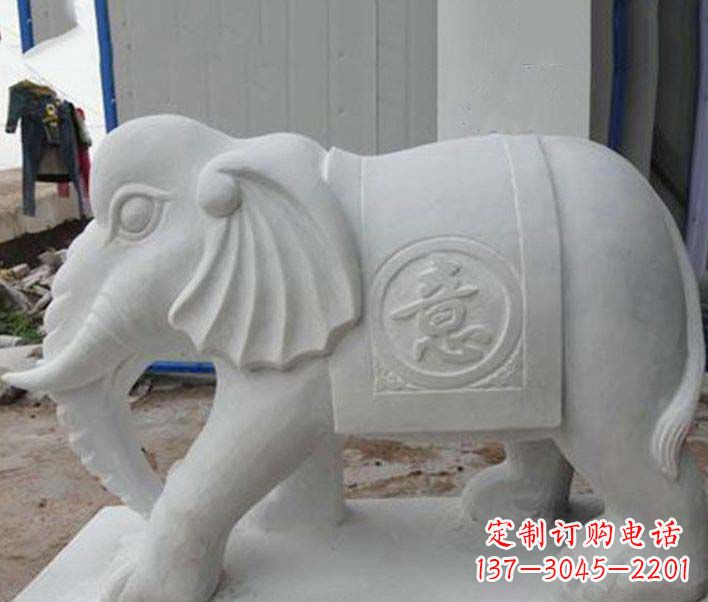 合肥传承财富祝福,大理石招财大象雕塑