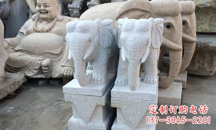 合肥大理石大象雕塑 招财进宝
