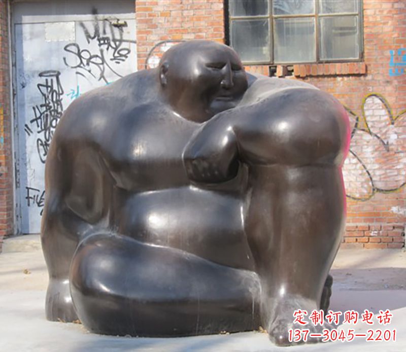 合肥铜雕大胖子男人雕塑