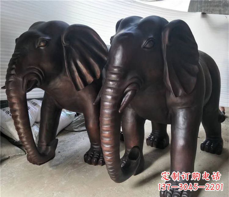 合肥大象动物铜雕塑