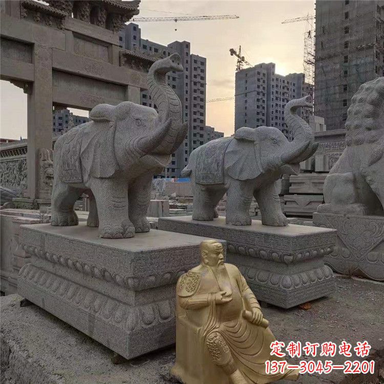 合肥大象石雕吸水