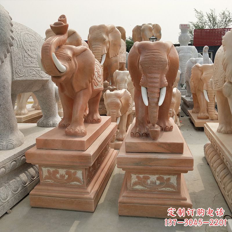 合肥大象水缸石雕塑