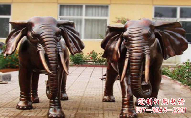 合肥大象铜雕广场动物雕塑 (2)