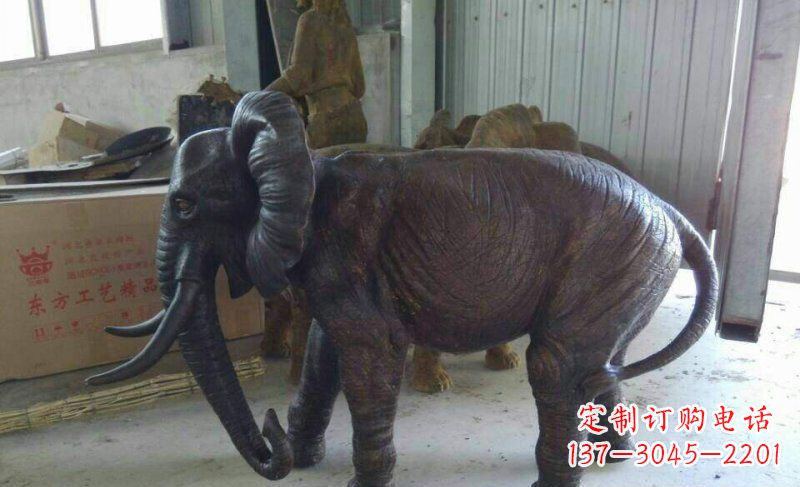 合肥大象铜雕广场动物雕塑