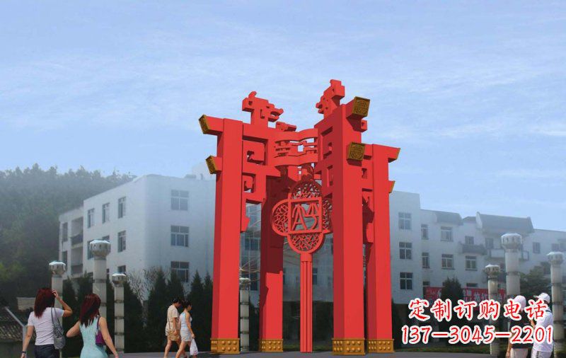 合肥不锈钢灯笼雕塑