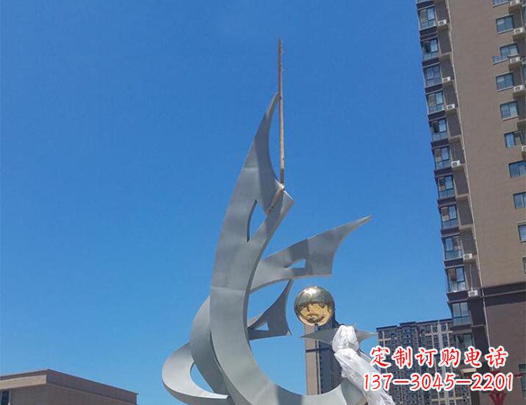 合肥精美特大不锈钢凤凰雕塑