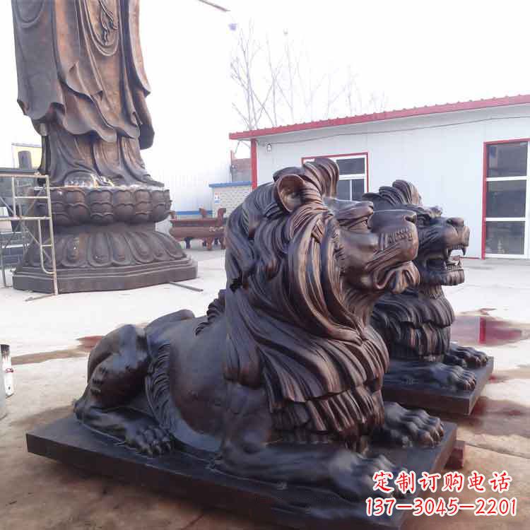合肥大型纯铜汇丰狮子