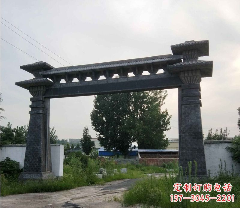 合肥大型单门仿古牌坊石雕