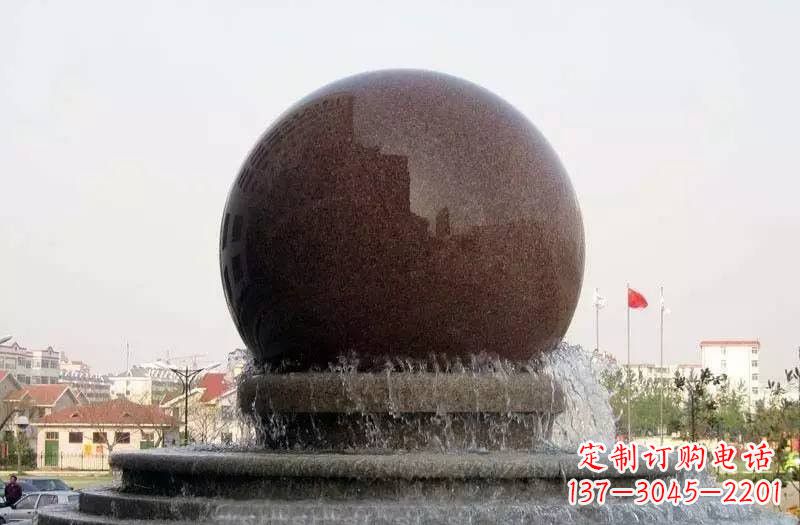 合肥大型风水球喷泉石雕