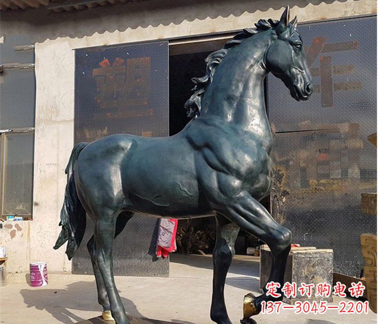 合肥中领雕塑大型公园铸铜马雕塑