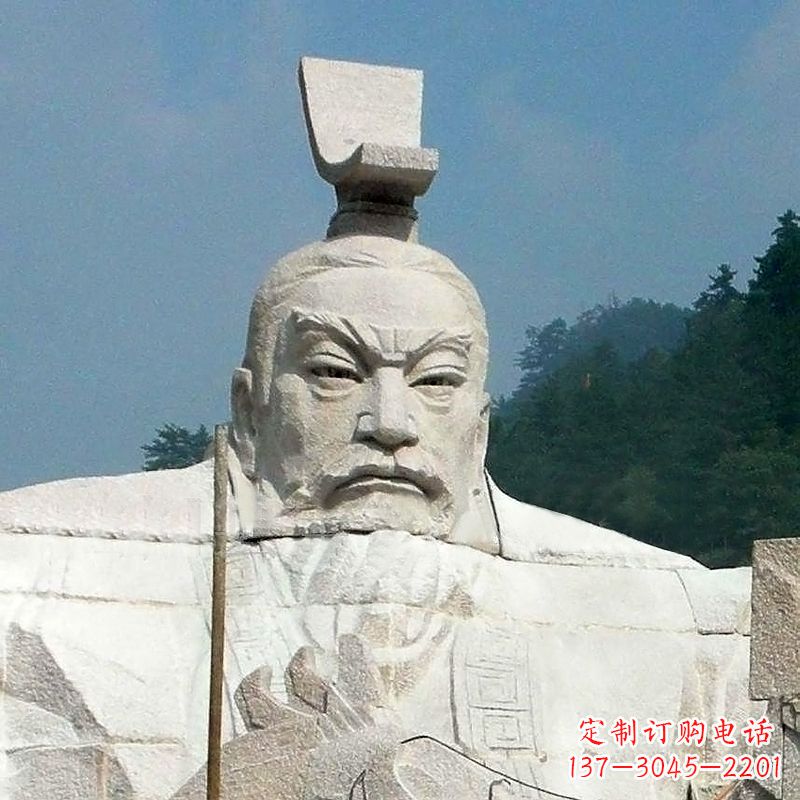 合肥大型汉武帝刘彻石雕头像