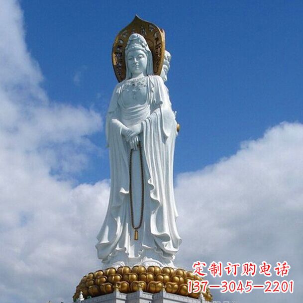 合肥大型景区景点三面观音石雕佛像