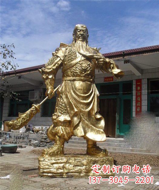合肥精美大型立式关公铜雕