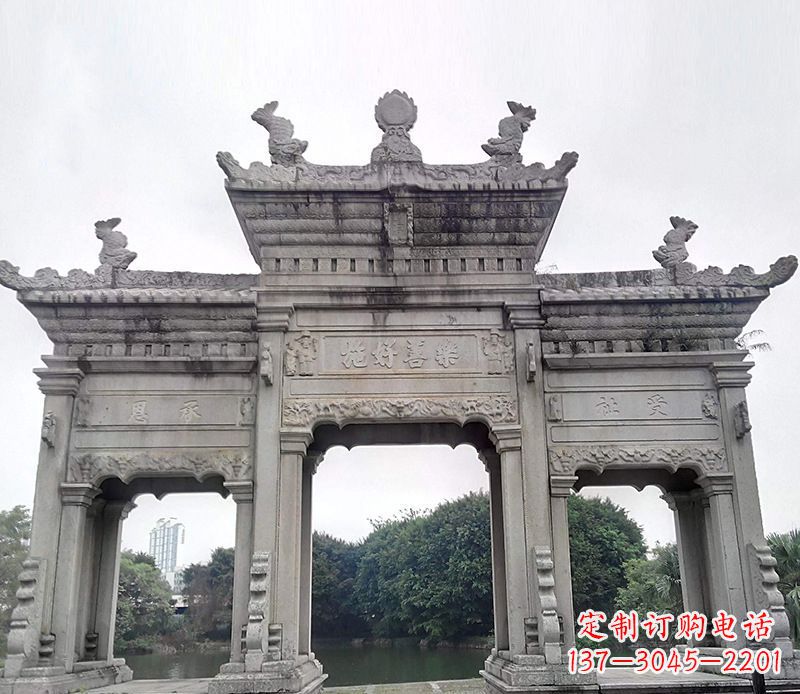 合肥特色大型牌坊石雕