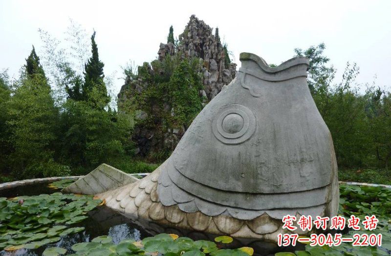 合肥大型喷水鲤鱼石雕