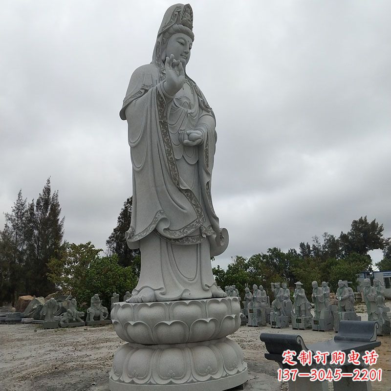 合肥高端青石观音雕塑