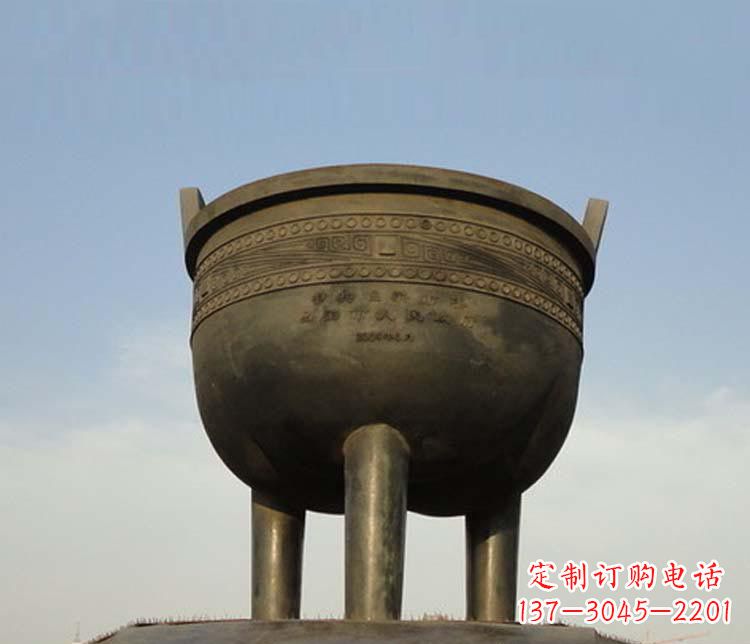 合肥大型三足香炉铜雕