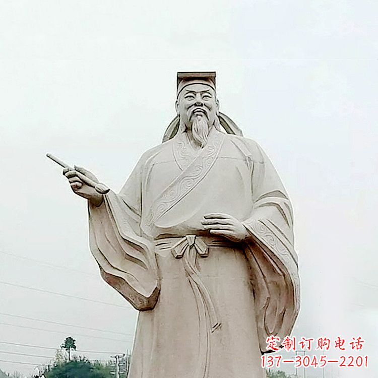 合肥精美石雕王羲之景观雕塑