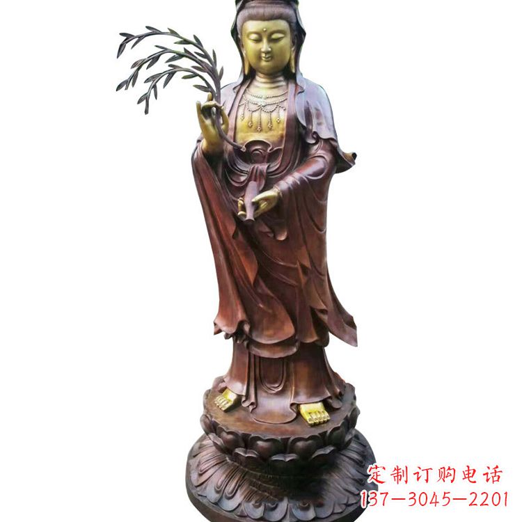 合肥大型铜雕观音雕塑
