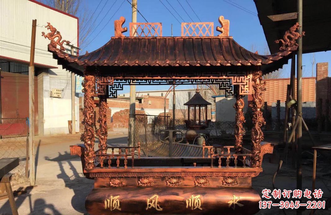 合肥大型铜雕香炉精美绝伦,打造完美家居装饰