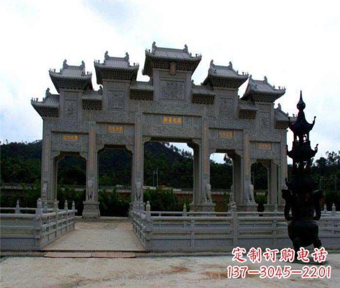 合肥精美石雕牌坊雕塑