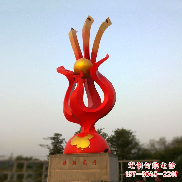 合肥精美不锈钢凤凰雕塑