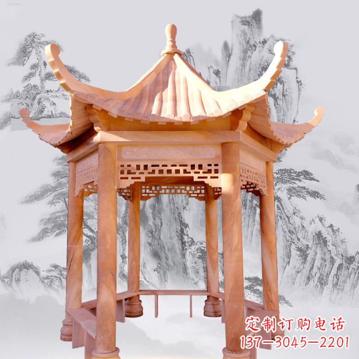 合肥优雅大理石雕刻凉亭