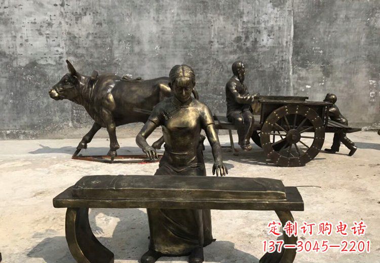 合肥精美绝伦的古筝铜雕