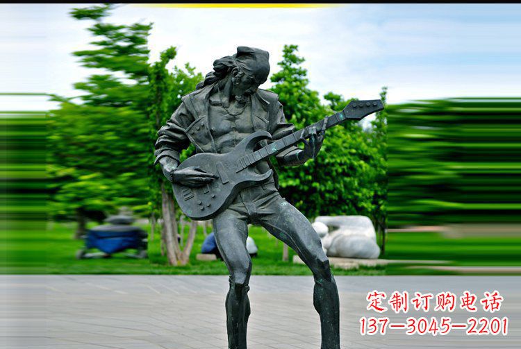 合肥铜雕吉他景观雕塑