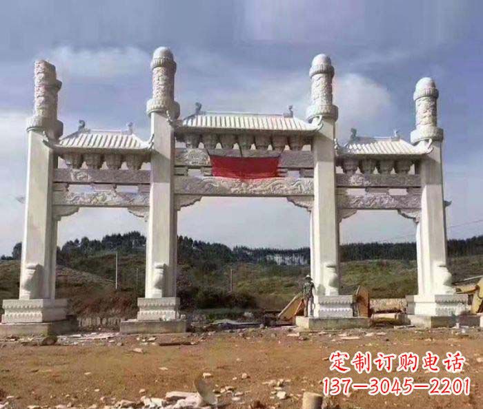 合肥 道路大理石牌坊雕塑