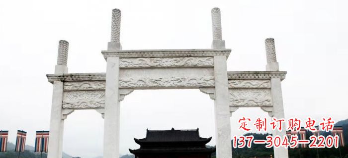 合肥领雕塑-定制道路牌坊雕塑