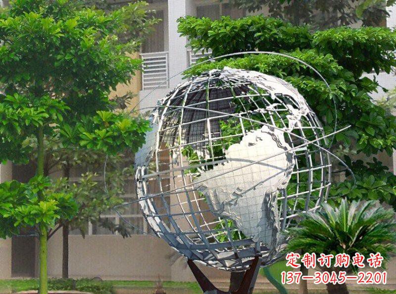 合肥精美装饰的不锈钢地球雕塑