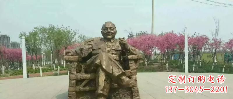 合肥邓小平坐式铜雕