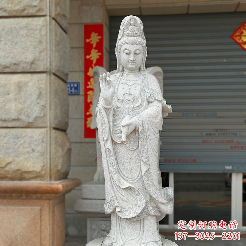 合肥经典青石观音雕塑