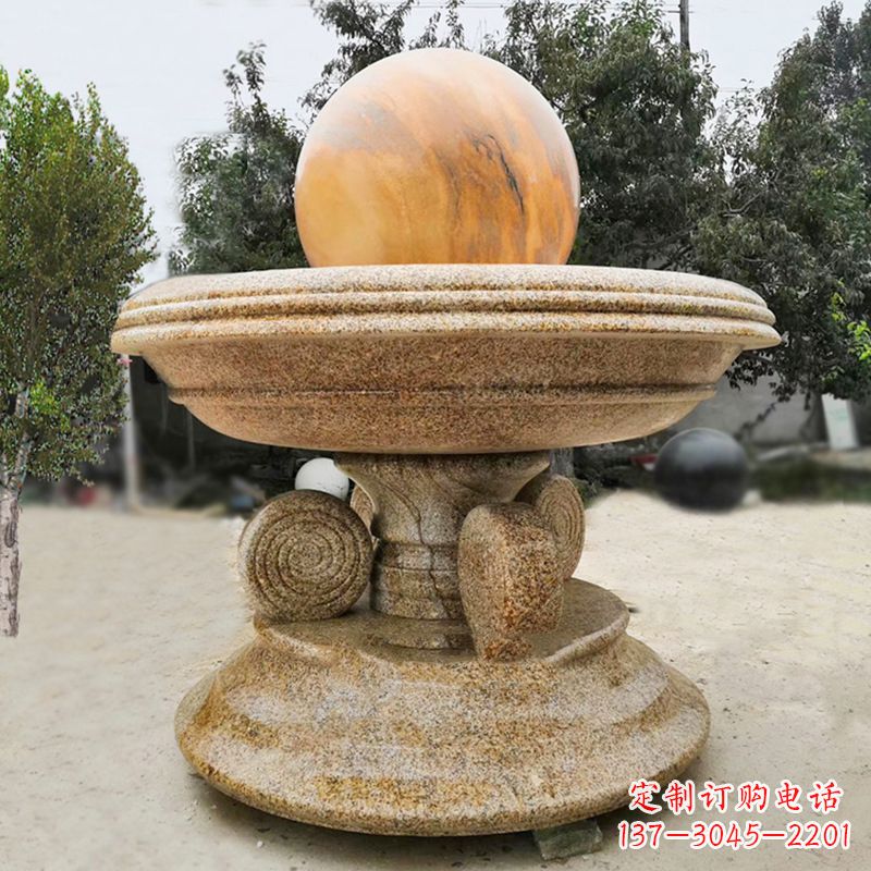 合肥中领雕塑最具创意的电动风水球雕塑