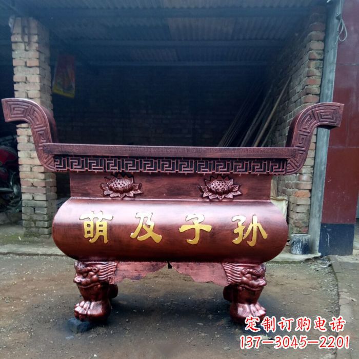 合肥特色铜香炉雕塑