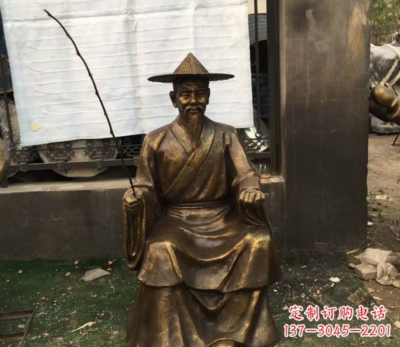 合肥精美手工渔翁铜雕