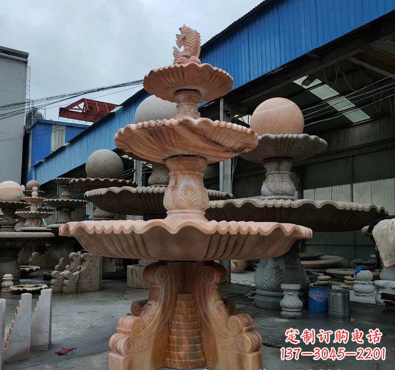合肥跌水钵石雕喷泉