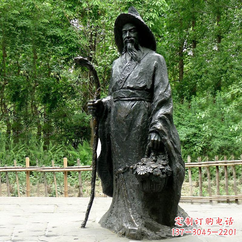 合肥精致历史名人陶渊明雕像