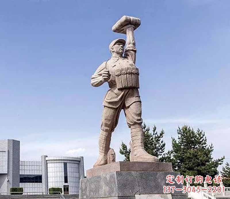 合肥董存瑞石雕——手工精制的艺术之作